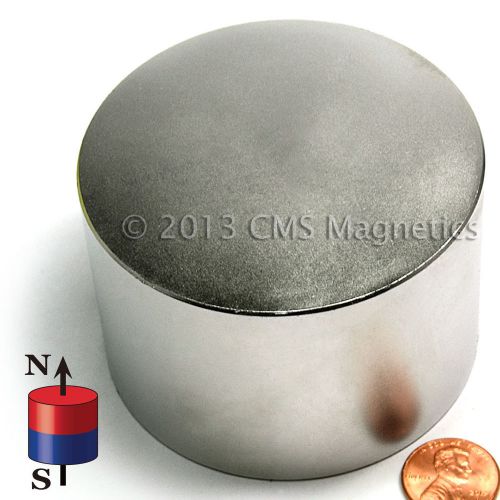 N52 Neodymium Magnet Dia 3.175&#034; X 1.8&#034; the Strongest Rare Earth Magnet One Piece