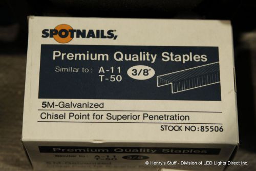 Arrow T-50 Staples - Premium Spotnails Brand - 3/8&#034; - 18,000 Staples - SKU950
