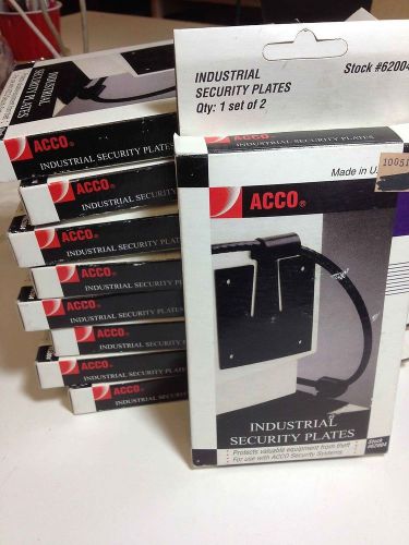 ACCO Security Plates Lot of 9