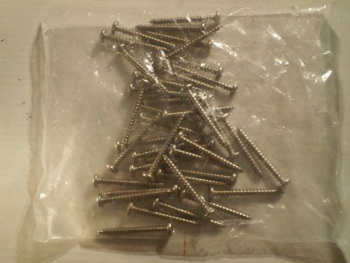 Qty = 40: 1 3/4&#034; stainless steel ss oval head screw phillips for sale
