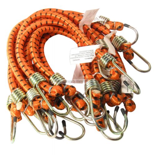10 PK Heavy Duty 18&#034;  x 1/2&#034; Dia Thick Bungee Cords Tie Down Cord Strap