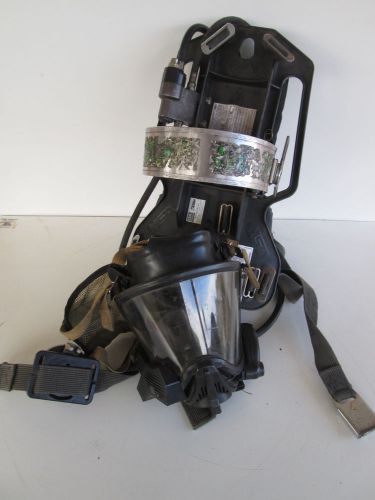 Msa mmr firehawk 4500psi scba pack frame harness with pass regulator mask for sale