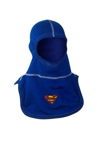 Superperson embroidered majestic firefighter nomex blend flash hood, royal, new for sale