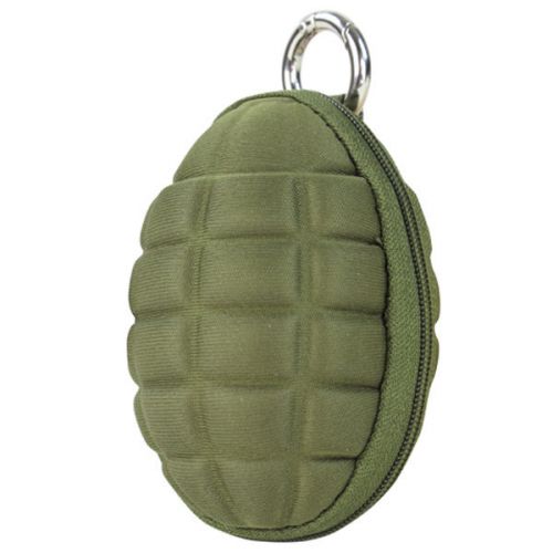 Condor Grenade Keychain Zippered Coin Money Change Wallet Pocket Pouch OD Green