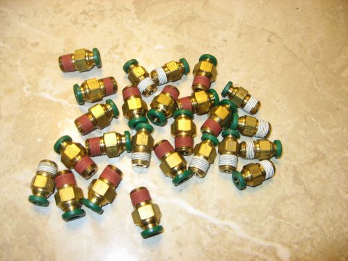 36pcs parkerstraight -push-to-connect fitting for 3/16&#034; tube od x 1/8 npt male for sale