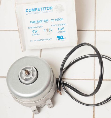 Condensing fan motor new 9w 115v 1550rpm for sale