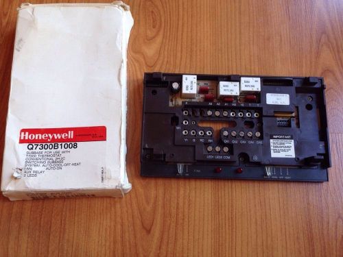 Honeywell q7300b1008 subbase for t7300 thermostat conventional 2h 2c for sale