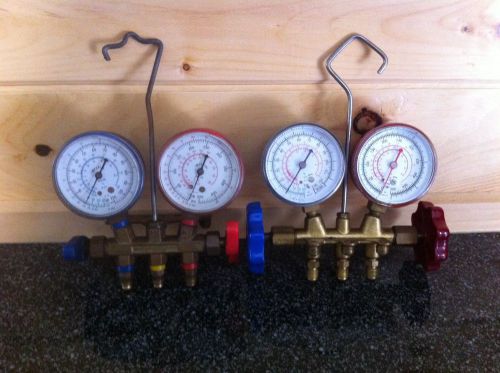 Lot of 2  1 IMPERIAL  and  1  ??  REFRIGERATION GAUGES