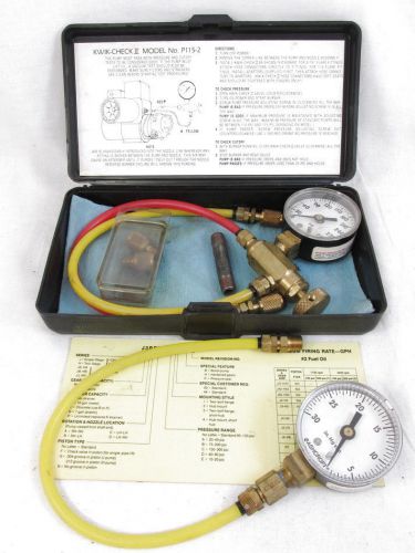 Sid harvey&#039;s kwik-check ii pump tester p115-2 kit nr!! for sale