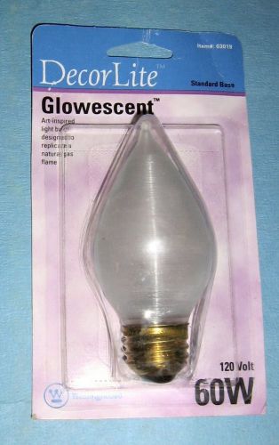 Lot 100 Westinghouse Decor Lite 60-Watt White Glowescent Light Bulb,03019