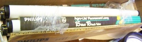 New philips 254607 f15t8/agro 15 watt 18&#034; tube light bulb ~ lot of 7 for sale