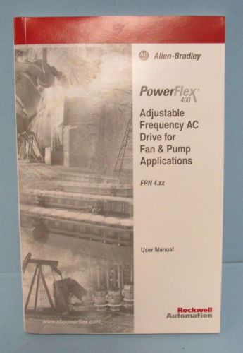 Allen bradley power flex 400 quick start manual frn 4.xx for sale