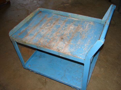 Industrial steel cart multi purpose 2 shelf 36-1/2 x 24 x 41  ***xlnt*** for sale