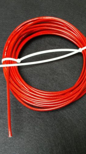 New 39 1/2 &#039; Plastic Coated Steel Wire Cable  3/16&#034; diameter