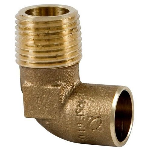 New (lot of 8) mueller 1/2&#034; 90° cast brass elbow cxm a01506h cxmpt in inch for sale