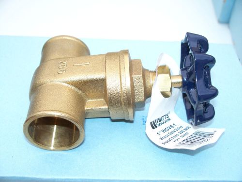 Watts wgvs 1&#034; inch brass gate valve - 200 wog for sale