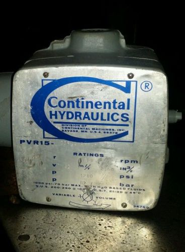 Continental hydraulics pvr15 20b12  new with paperwork.