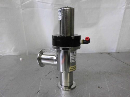 Nor-cal high vacuum kf40 pneumatic angle valve esvp-1502-nw for sale
