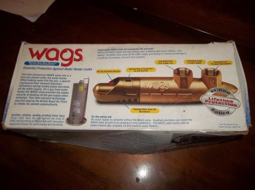 New taco wags water &amp; gas safety shut-off valve 7200-1 for sale