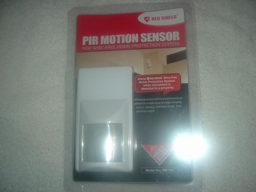 Red Shield Home/Business Security Alarm PIR Motion Sensor/Detector WS-103 New!