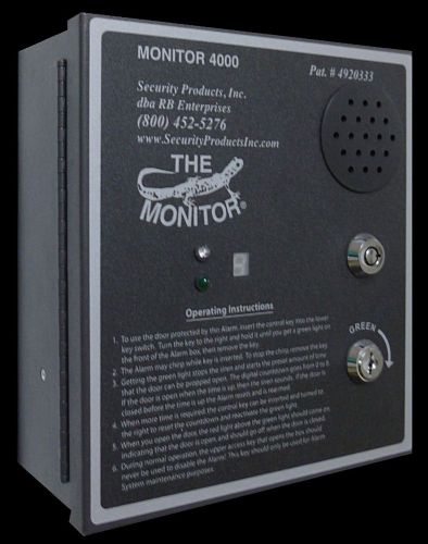 Monitor 4000 Exit Alarm with Key Activated Timed Bypass