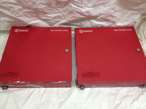 Lot of 2 Radionics Fire Control Panel Box D8109 with some contents