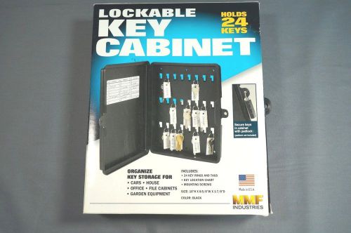 MMF Industries 201712404 Lockable 24 Key Cabinet Black Made in the USA!