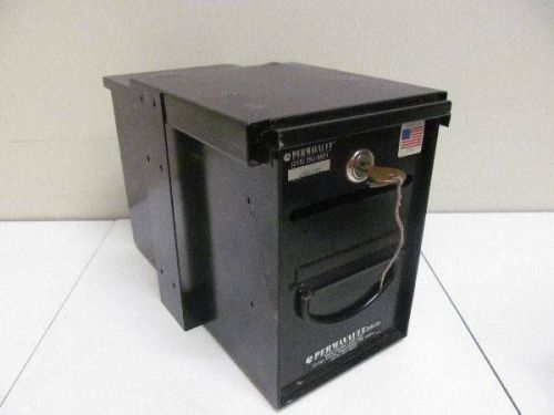 Permavault safe steel metal locking undercounter removable cash drawer box &amp; key for sale