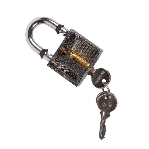 Cutaway inside view of practice padlock lock training skill pick for locksmith for sale