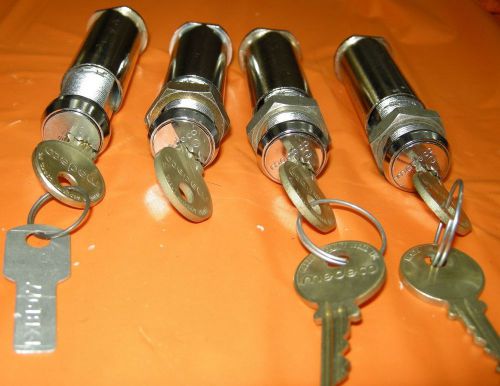 4 MEDECO KEY SWITCHES, HIGH SECURITY, 3 likely NOS, 1 used, ALL TESTED