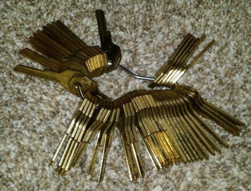 Locksmith lot - 48 uncut blank key lot national key cleveland 137 131 130 etc for sale