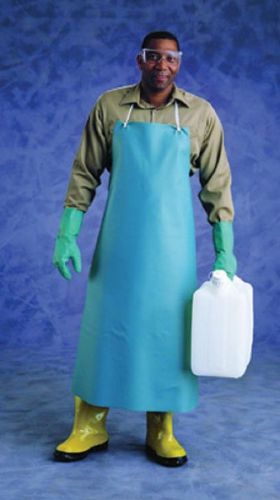 ANSELL 33&#034; X 49&#034; Green CPP 18 MIL PVC Heavy duty apron SOLD by 4/EA