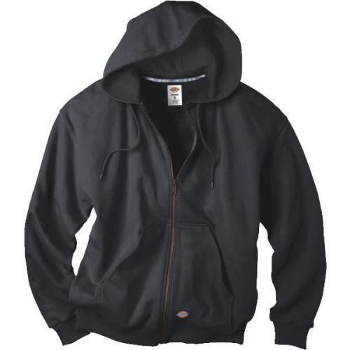 Dickies tw382bk-m thermal lined hood fleece jacket-med blk hood flc jacket for sale