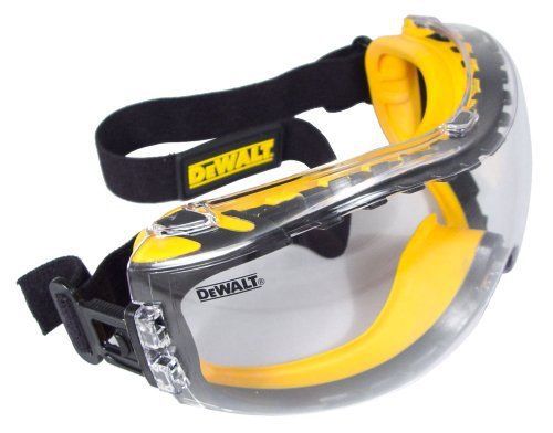 Goggles: Dewalt Concealer Clear Anti-Fog Dual Mold Safety Goggles