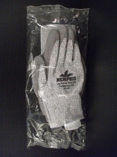 Mcr safety ultratech 9676 grey cut resistant dyneema gloves, pu coated, medium for sale