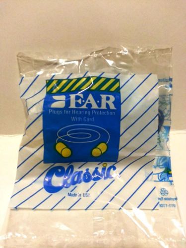 25 Pair E.A.R. Corded Classic Ear Plugs each in separate sealed package