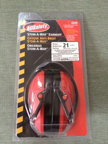 AOSafety Stow-A-Way Protective Earmuff 90560-80025T 21 Decibels 3M Safety Peltor