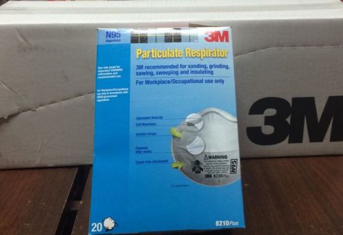 Case Of 3M 8210PLUS Particulate Respirator Dust Masks 8210 Plus N95 20 Masks/box