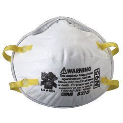 3M 8210 Maint. Free Particulate Respirator N95 Mask Grade. Sold as 1 Box