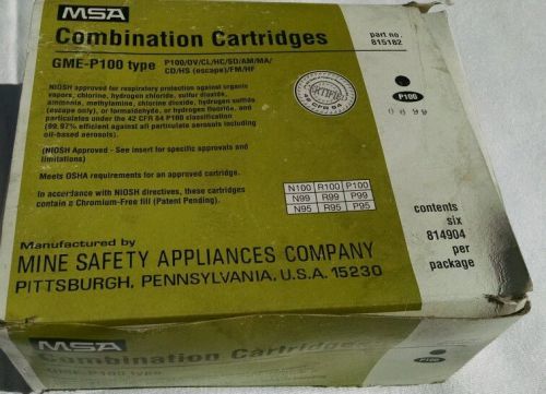 MSA Combination cartridges. GME P100 BOX OF 6