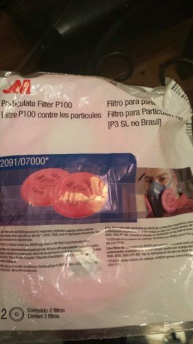 3M 2091 P100 Particulate Filter, 3 Pairs new