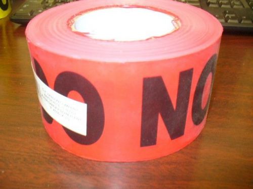 &#034;DO NOT ENTER&#034; Barricade red tape, 3&#034; x 500&#039; x 3.0