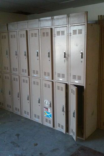 Employee storage lockers, equipment locker, 2/4/6 door units, many available for sale