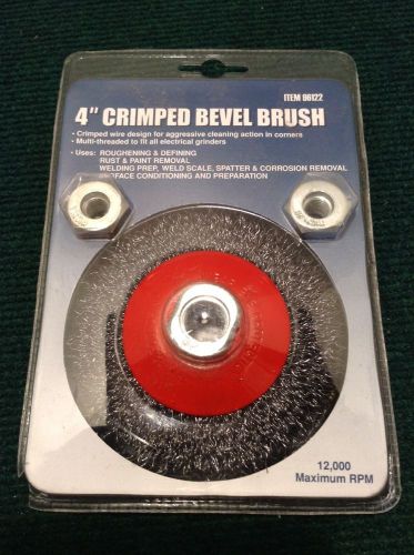 4 inch  HEAVY DUTY WIRE CRIMPED CUP BRUSH   item 96122 Harbor Freight