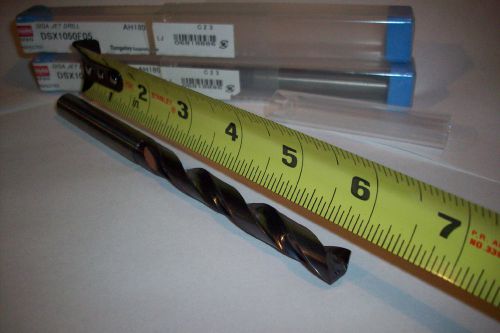 10.5mm  .4134 soid carbide drill with coolant thru holes lot of 2 for sale