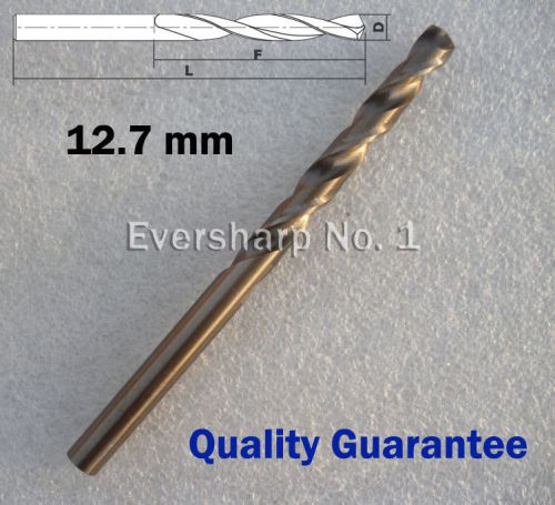 Lot 1pcs cobalt drill bit m35 hss twist drill 12.7mm(.5000&#034;) for stainless steel for sale