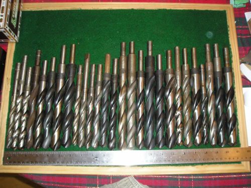 Reduced shank long Dill bit lot of 27 all sizes USA