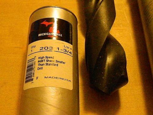 1 3/4&#034; michigan drill taper shank made in usa new for sale