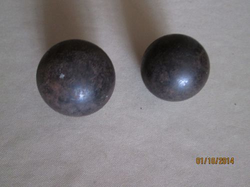 Pair { 2 } 2.5 Lb. each Solid  Steel Mill Balls