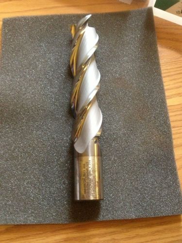 Center cutting hp hss finishing end mill 1-1/2x1-1/4x6x8-1/2 ticn square end 3fl for sale